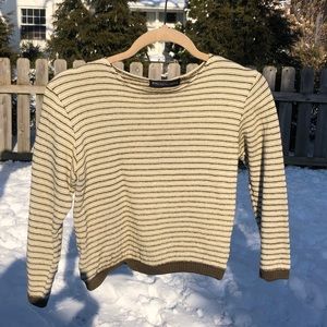 Harajuku Striped Crop Knit Sweater